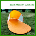 POP UP Beach Sun Shade & Mat- Portable Sunshade SHELTER Children & Pet Canopy Adults Outdoor
